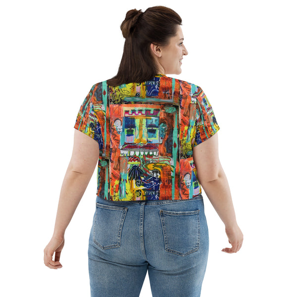 All-Over Print Crop Tee