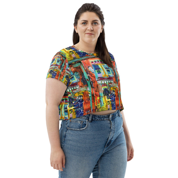 All-Over Print Crop Tee