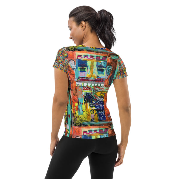 All-Over Print Women's Athletic T-shirt