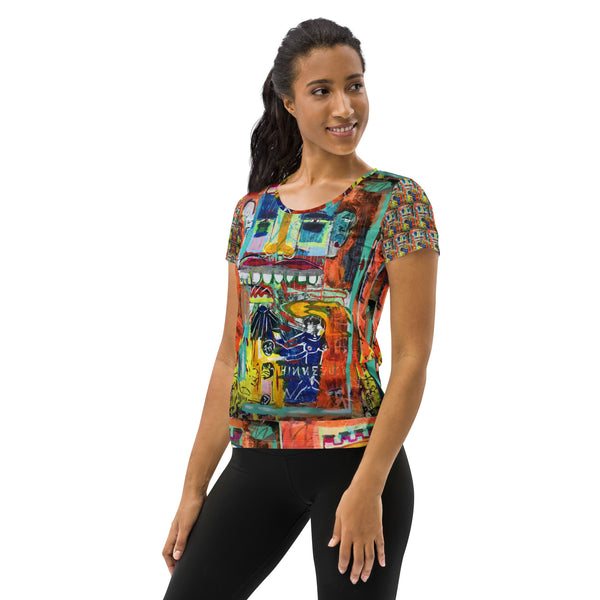 All-Over Print Women's Athletic T-shirt