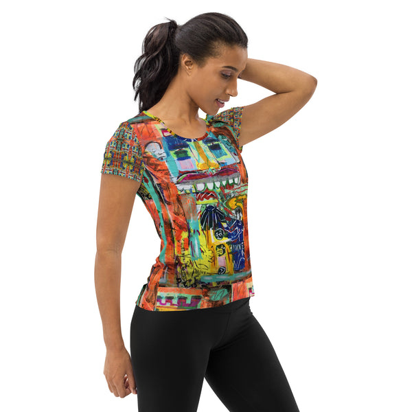 All-Over Print Women's Athletic T-shirt