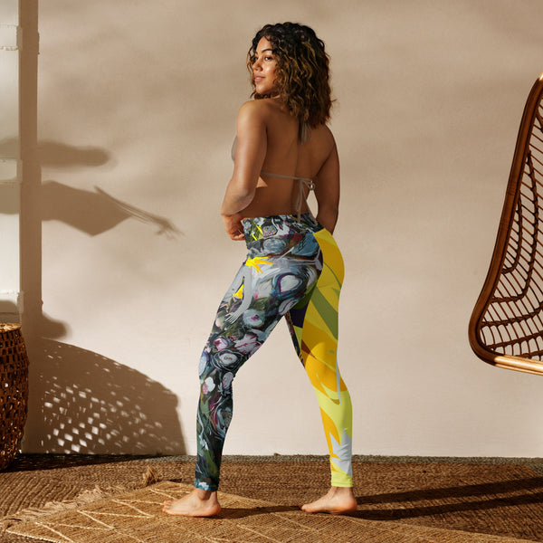 Self Portrait in Flower Pot - Yoga Leggings