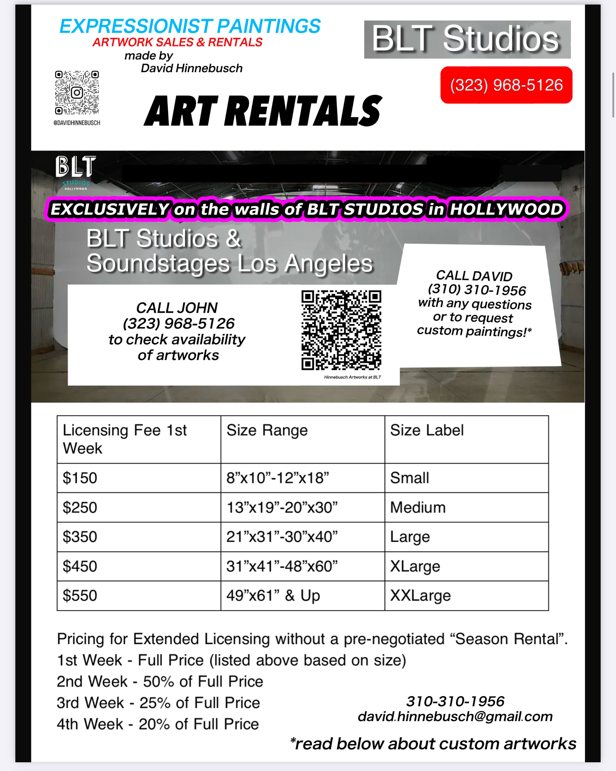 Free PDF Catalog of David Hinnebusch artwork at BLT Studios