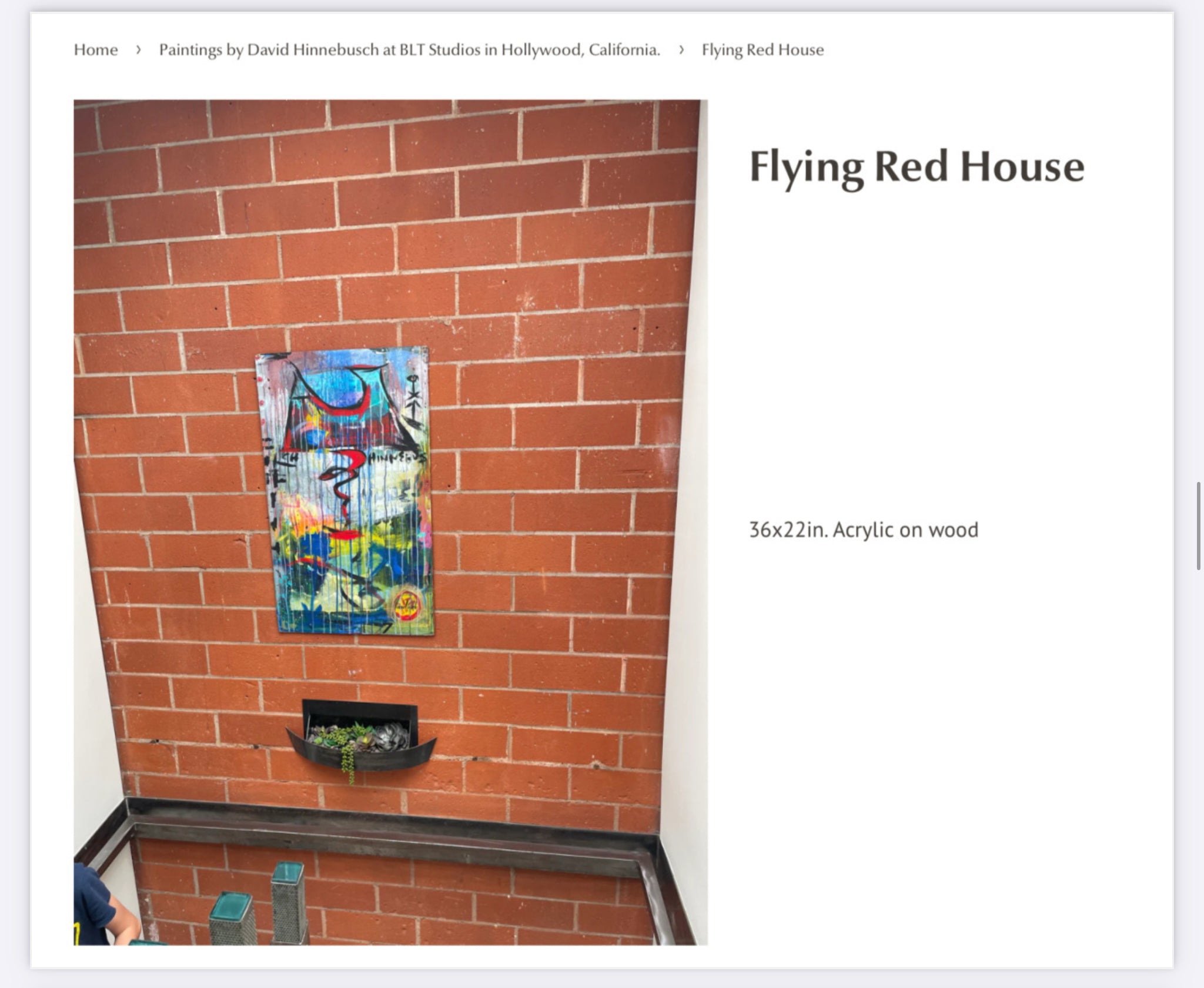 Free PDF Catalog of David Hinnebusch artwork at BLT Studios