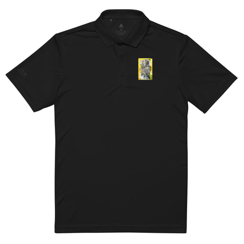 Self Portrait in a Flower Pot - Adidas Premium Polo Shirt