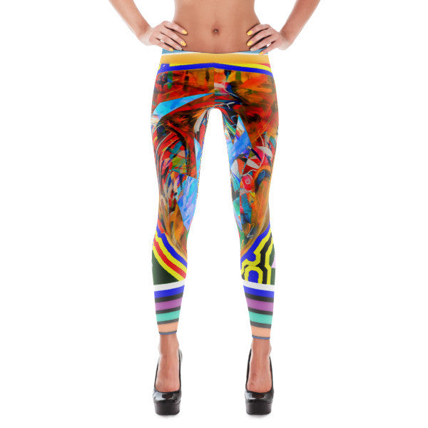 Summer of 1970 Leggings - Hinneline - David Hinnebusch Artwork & Designs