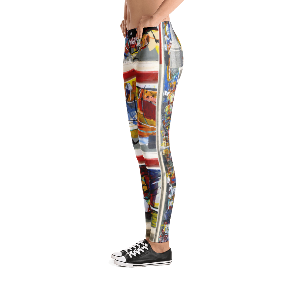 The Pacific and Brooks Mural Leggings - Hinneline - David Hinnebusch Designs