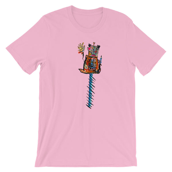 Robot with a C-10 Grill 6 - David Hinnebusch Comix - Short-Sleeve Unisex T-Shirt