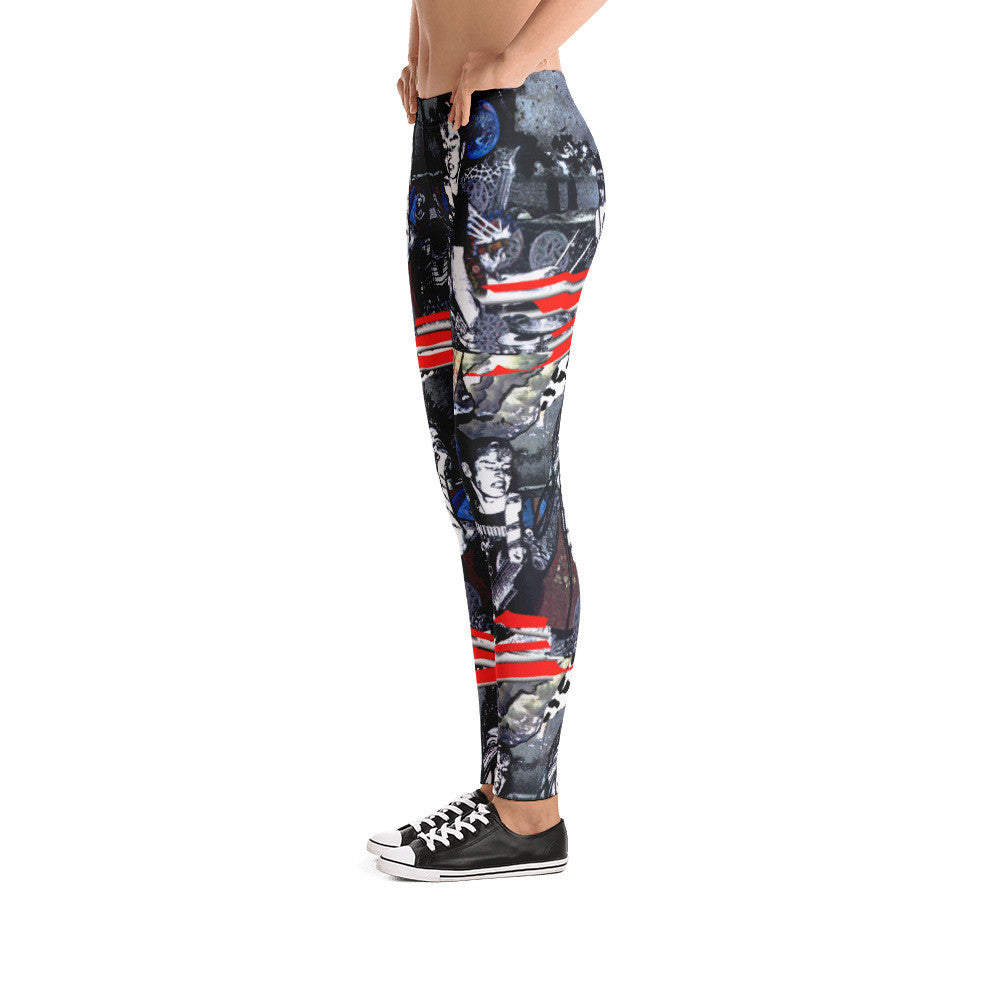 Entropy Punk Rock Leggings - Hinneline Designs