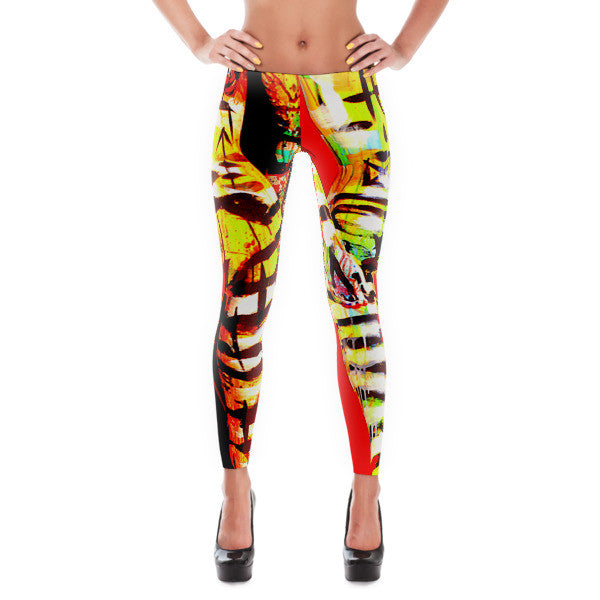 Hot Stripes - Hinne-quin Mannequins - Hinneline Designs- Leggings