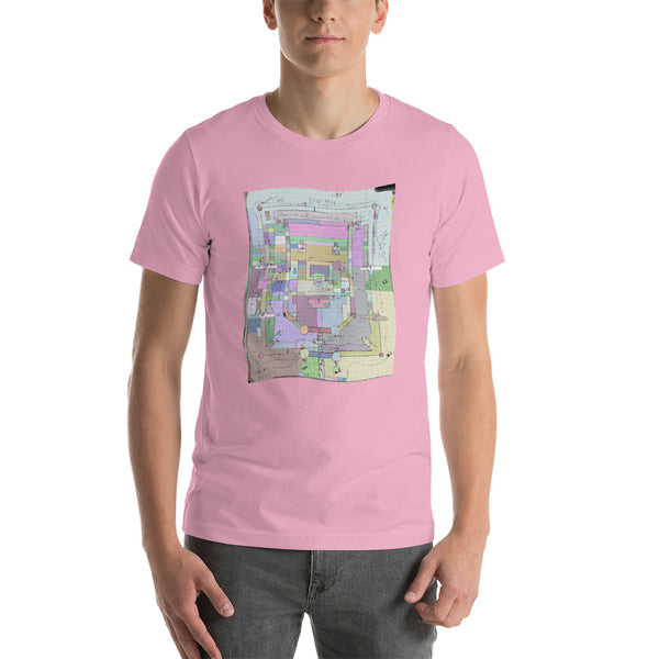 Paisley Map Flag - David Hinnebusch Comix - Short-Sleeve Unisex T-Shirt