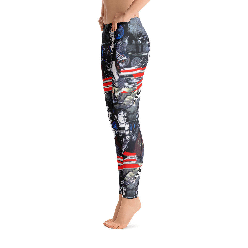Entropy Punk Rock Leggings - Hinneline Designs