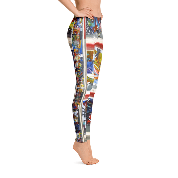 The Pacific and Brooks Mural Leggings - Hinneline - David Hinnebusch Designs