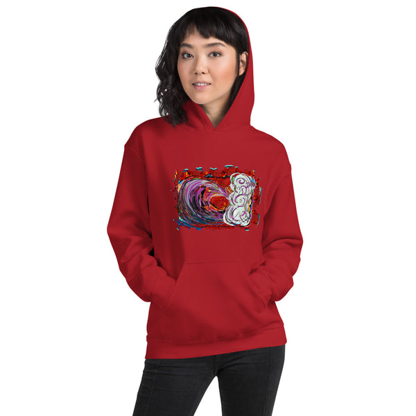 Red Wave - David Hinnebusch Comix - Unisex Hoodie